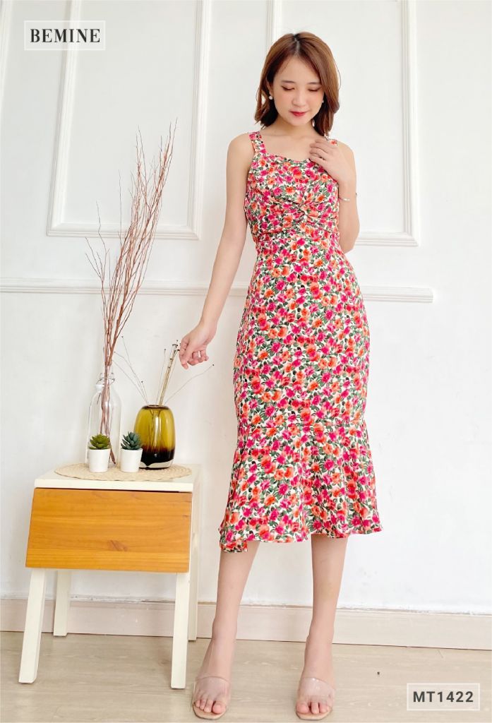 MT1422DO - Đầm bông 2 dây
