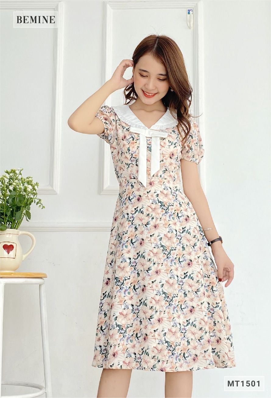 MT1501DA - Đần hoa cổ phối có nơ