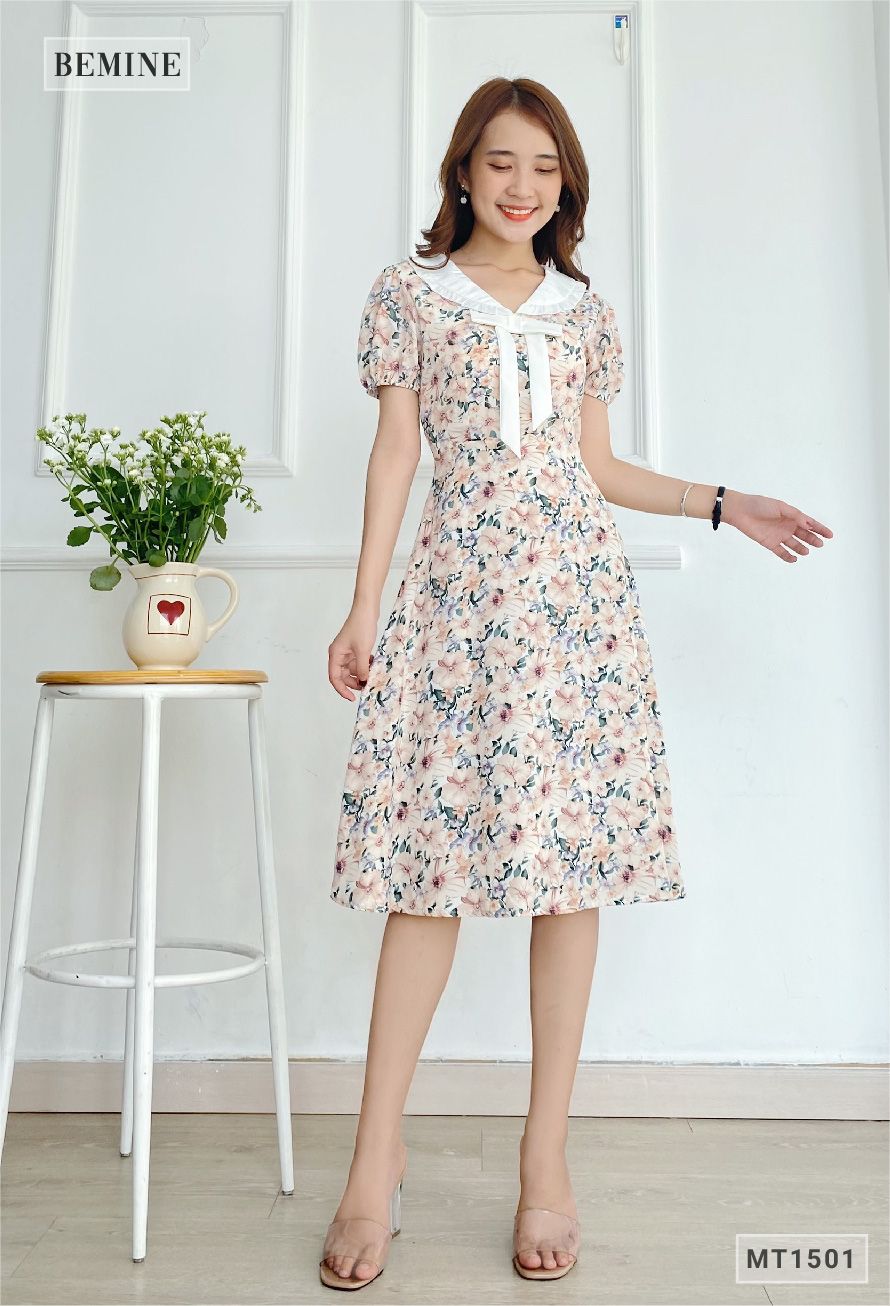 MT1501DA - Đần hoa cổ phối có nơ