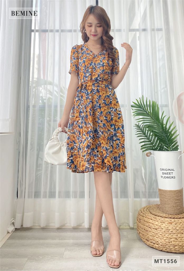 MT1556NAU - Đầm bông quý phái
