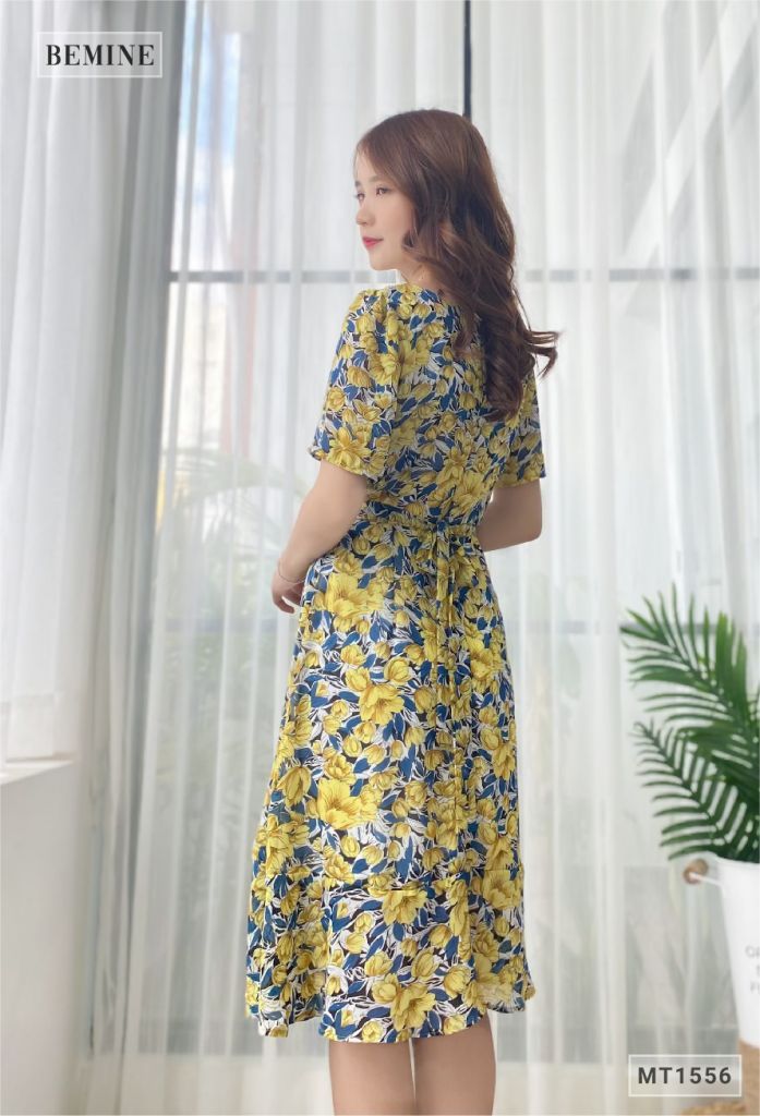 MT1556VANG - Đầm bông quý phái
