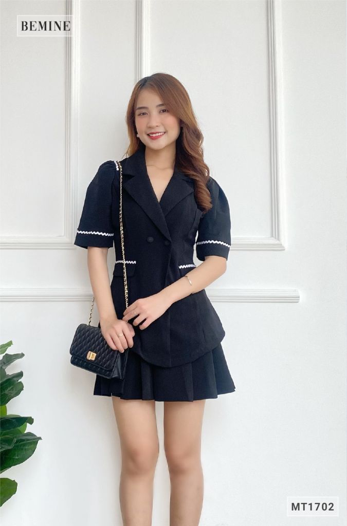 MT1702DEN - Sét vest bộ thời trang