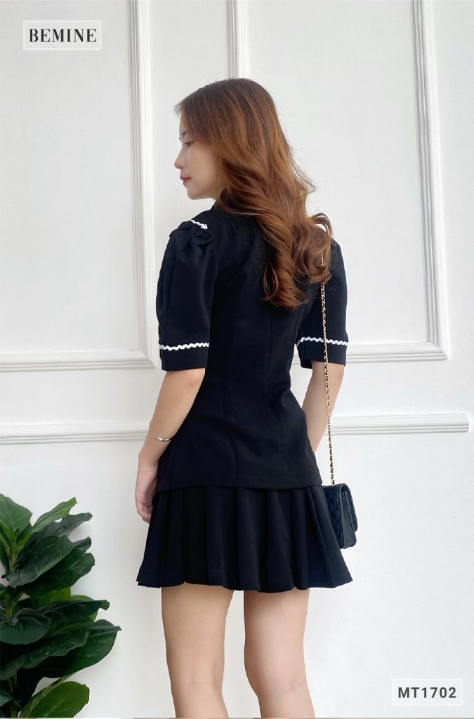 MT1702DEN - Sét vest bộ thời trang