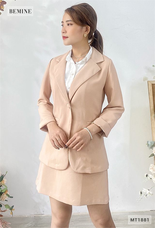 MT1881DA - Set vest chân váy basic