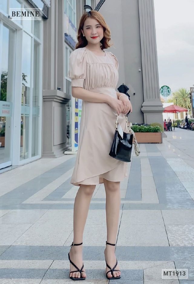 MT1913DA - Đầm tầng nhún ngực
