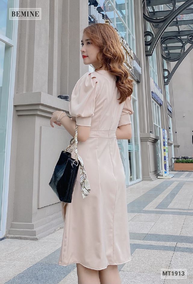 MT1913DA - Đầm tầng nhún ngực