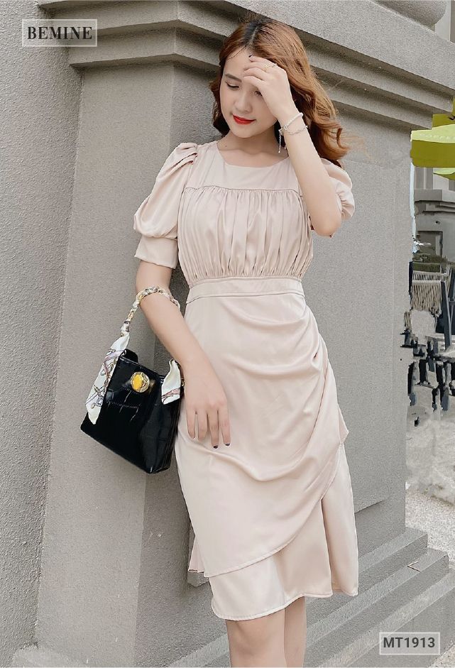 MT1913DA - Đầm tầng nhún ngực