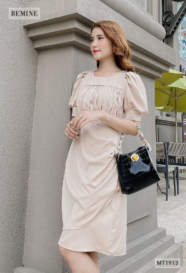 MT1913DA - Đầm tầng nhún ngực