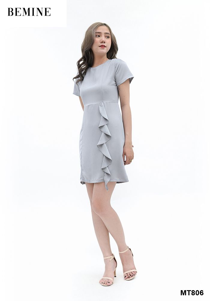 MT806XAM - Đầm suông chân váy bèo