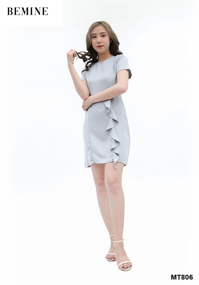 MT806XAM - Đầm suông chân váy bèo