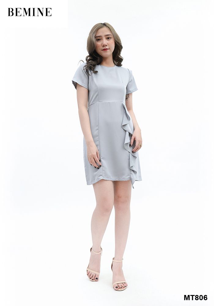 MT806XAM - Đầm suông chân váy bèo