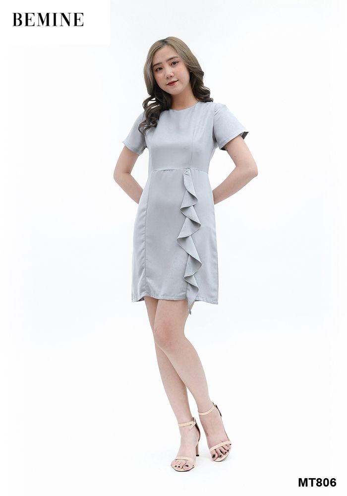 MT806XAM - Đầm suông chân váy bèo