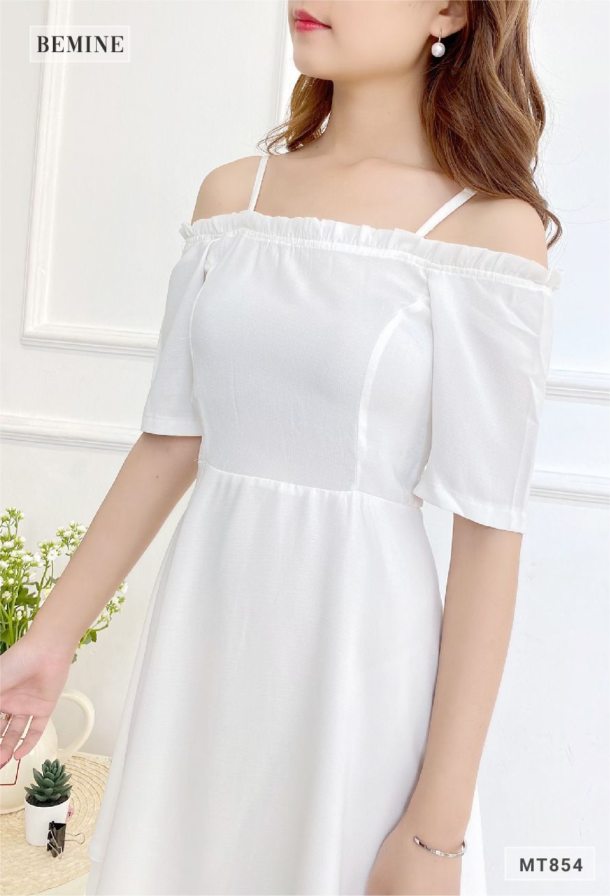 MT854 - Đầm 2 tầng dây vai
