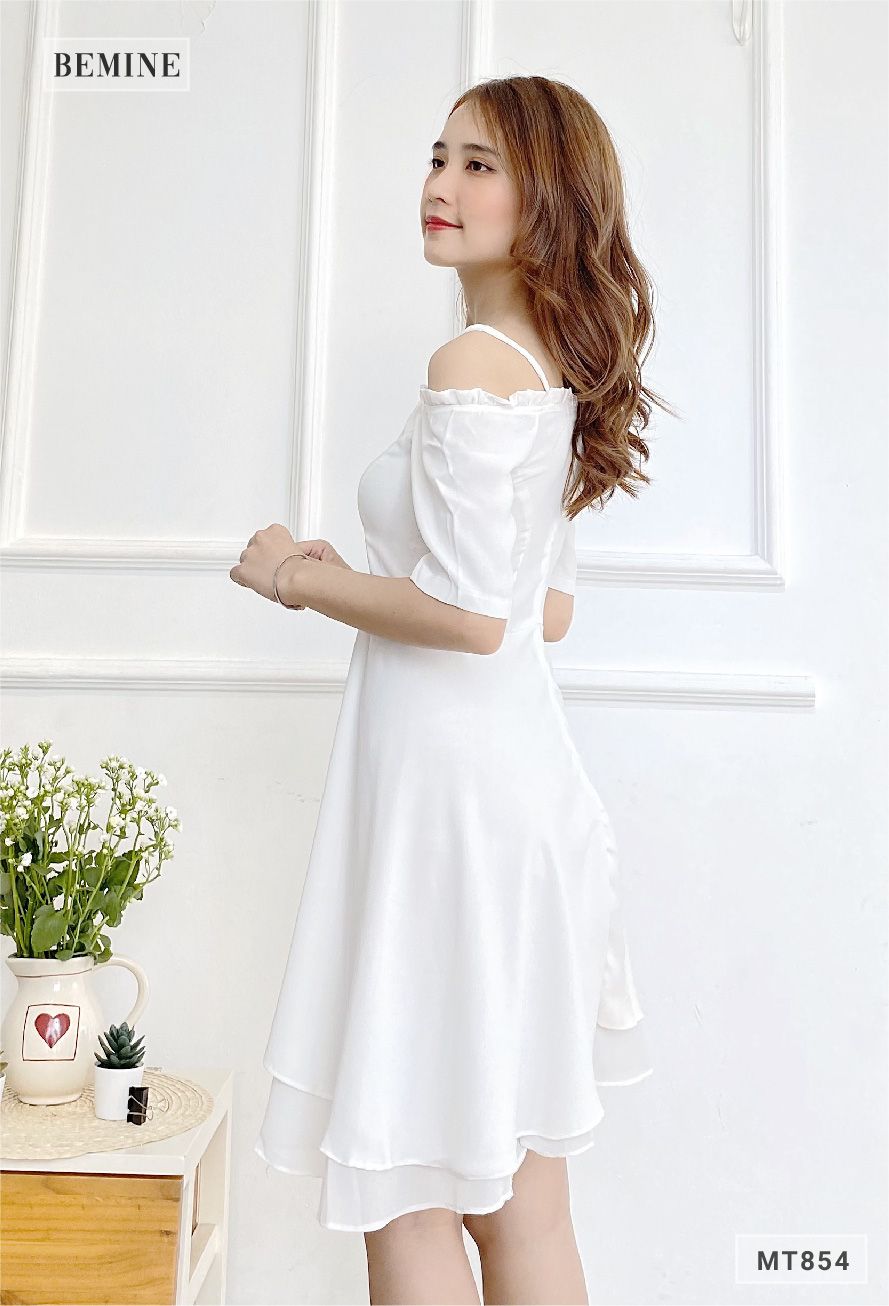 MT854 - Đầm 2 tầng dây vai
