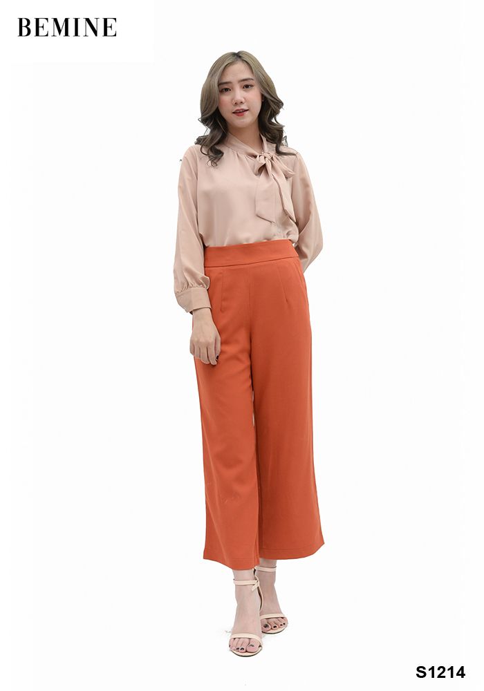 A14DA - Áo tay dài nơ trước cổ