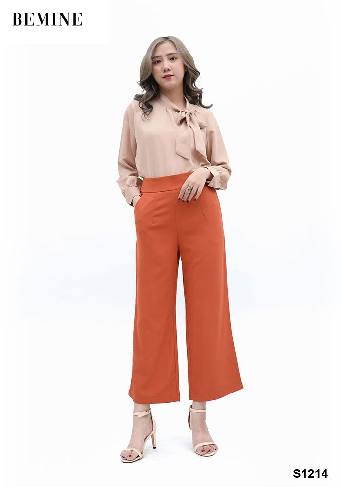 A14DA - Áo tay dài nơ trước cổ