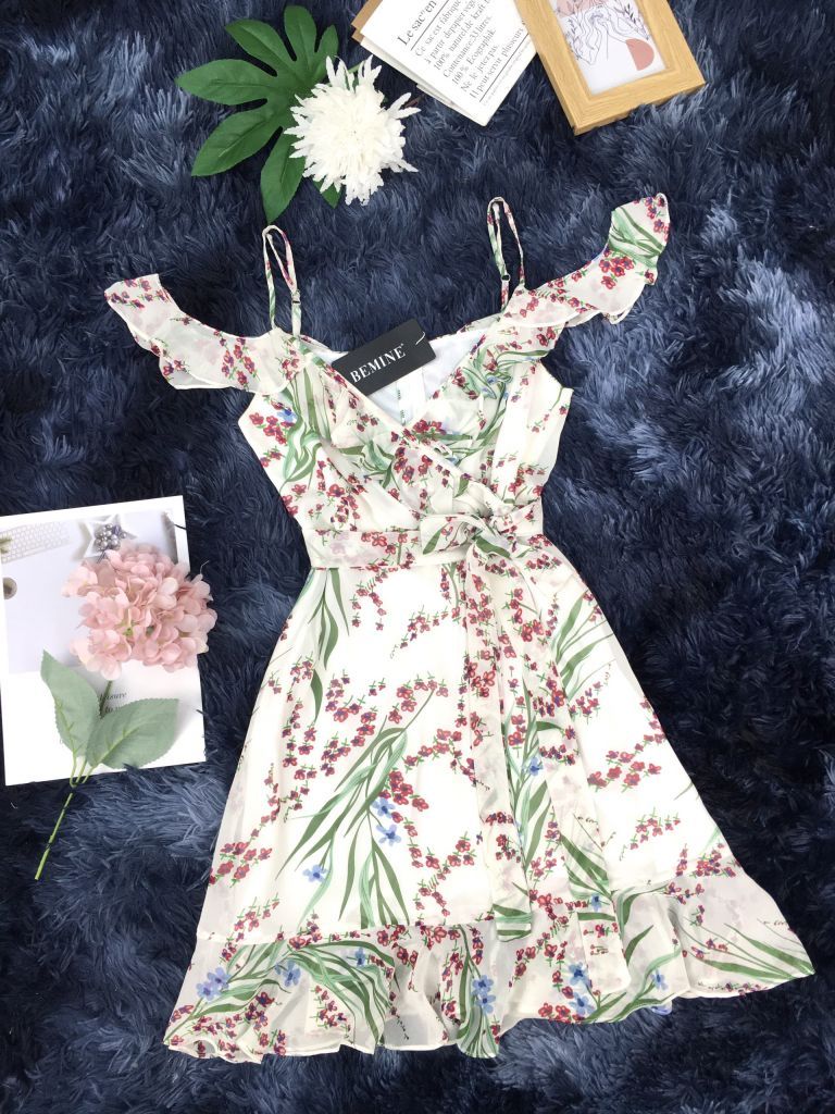 UT232TRANG - Đầm voan hai dây