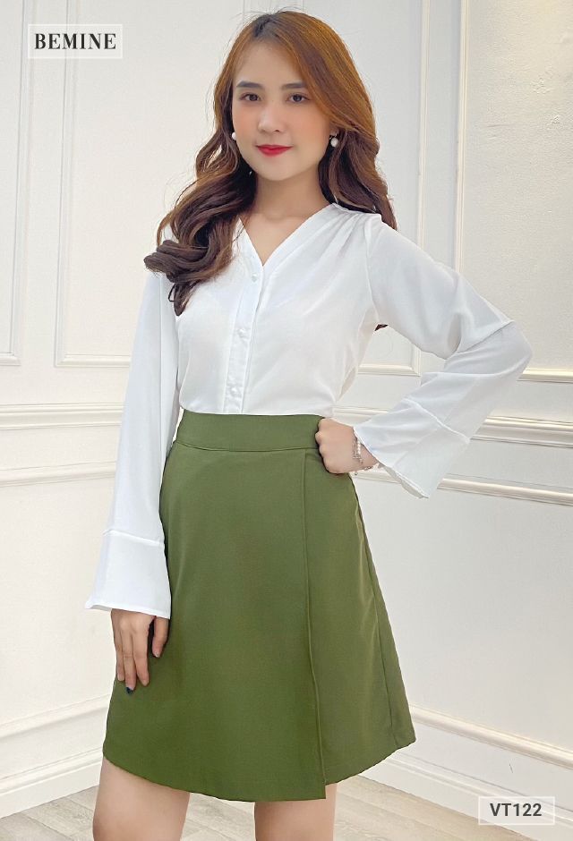 VT122REU - Chân váy 2 tà sẻ