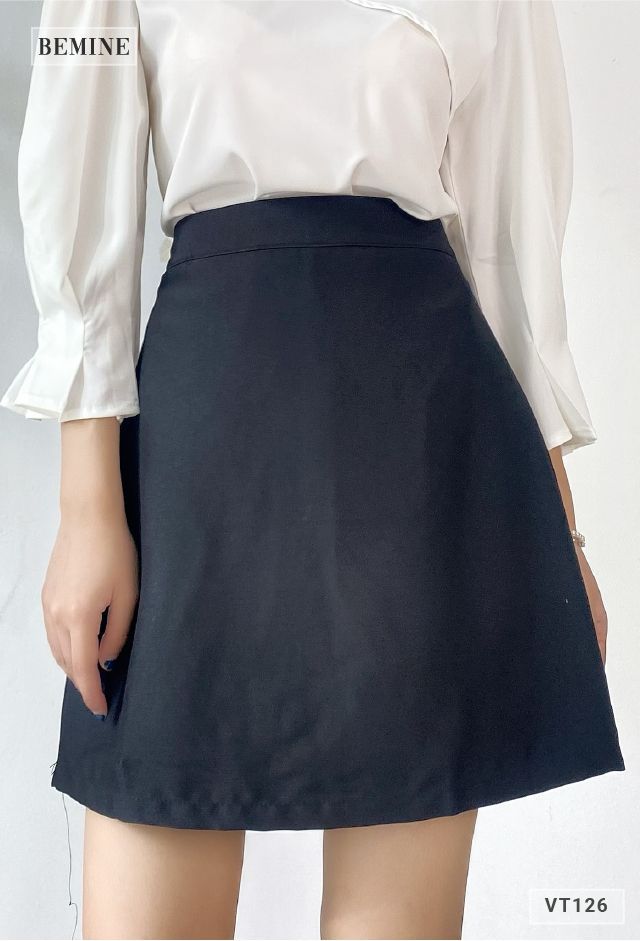 VT126ĐEN - Chân váy chữ A form ngắn