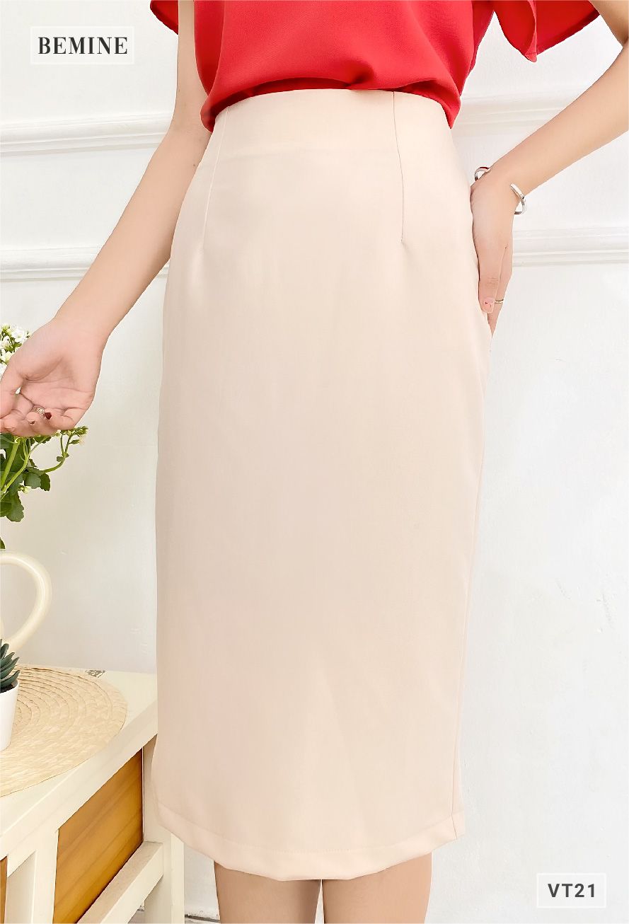 VT21DA - Chân váy bút chì xẻ tà