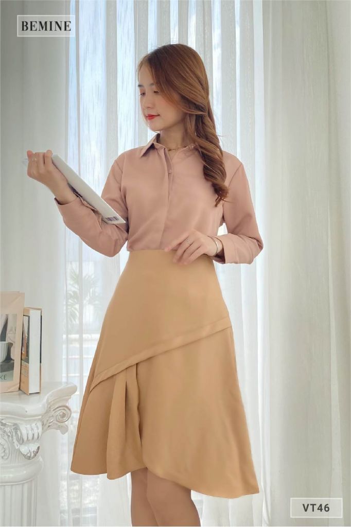 VT46DA - Chân váy xếp ly