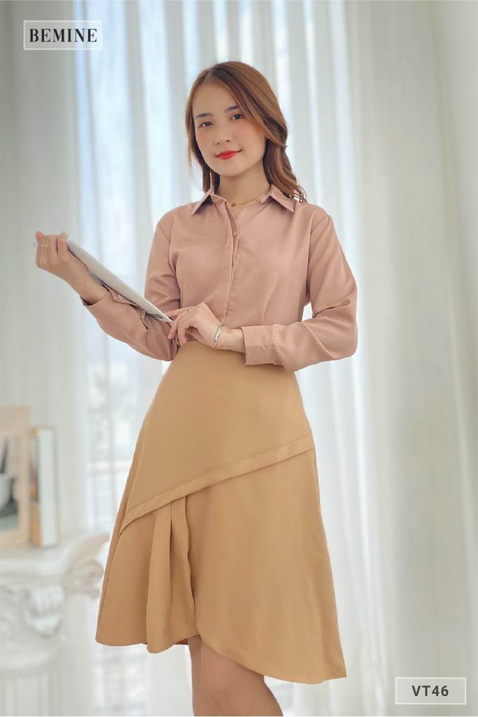 VT46DA - Chân váy xếp ly