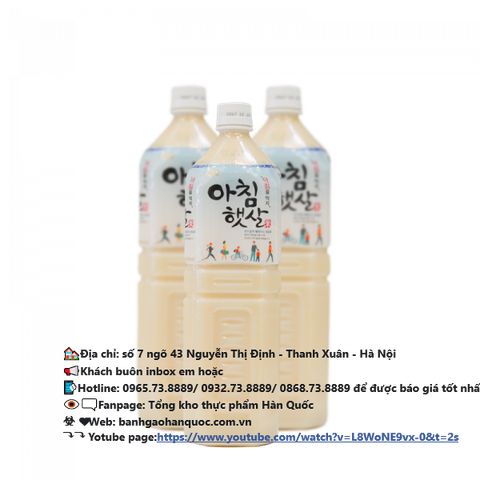  Nước gạo Hàn Quốc 1.5l 
