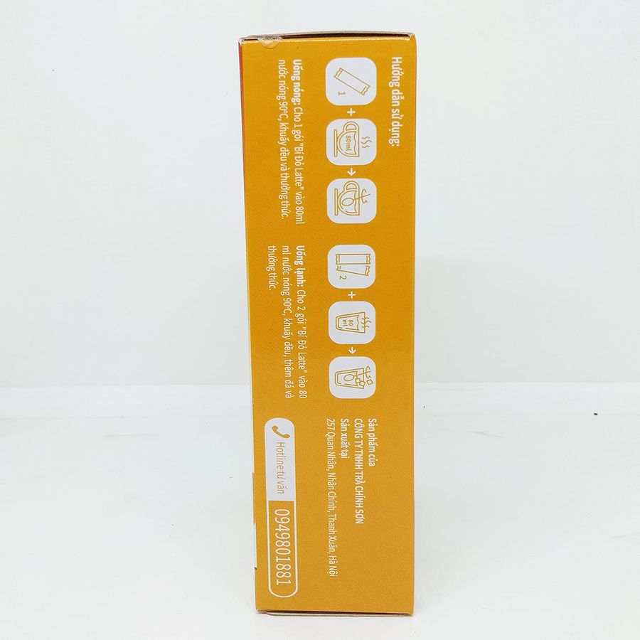 Bột Bí Đỏ Latte Chính Sơn 180g (18g x 10 gói)