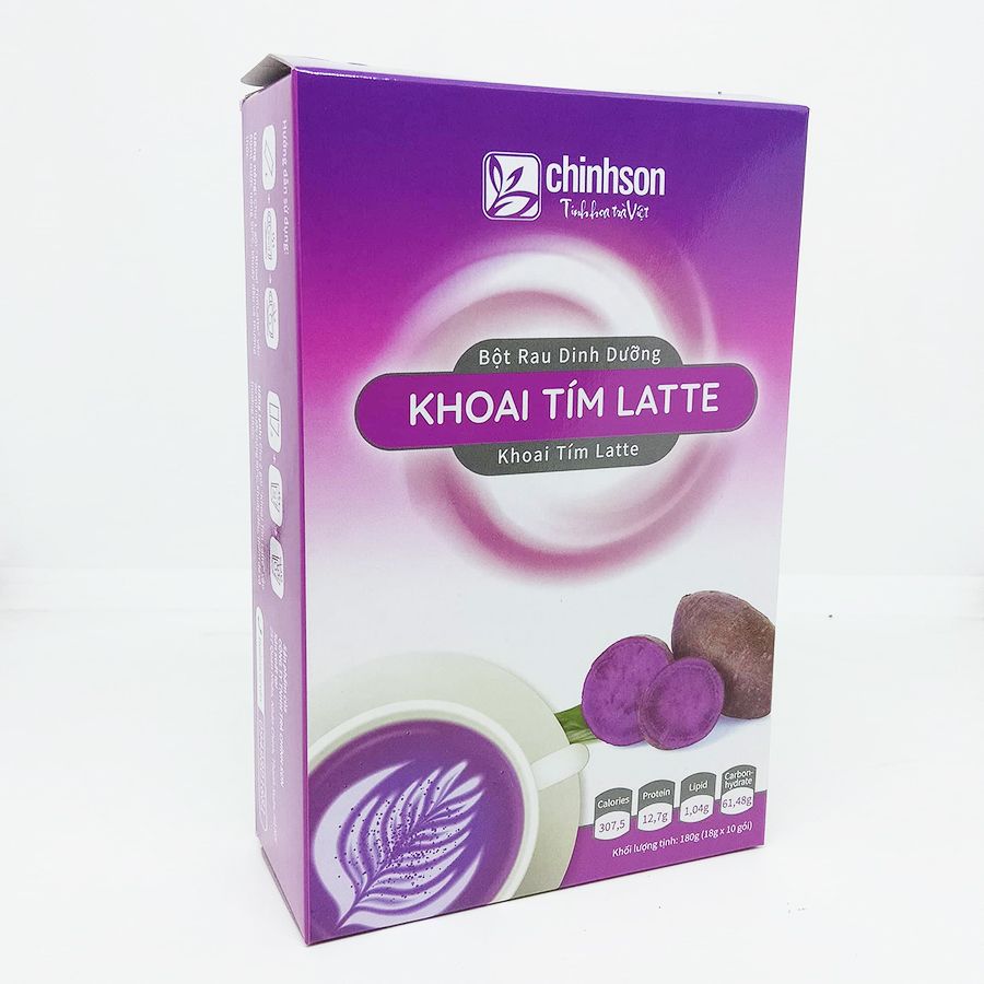 Bột Khoai Lang Tím Latte Chính Sơn 180g (18g x 10 gói)