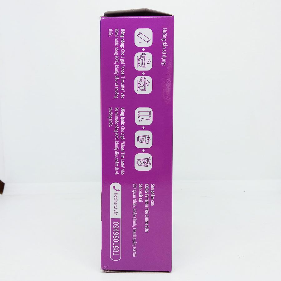 Bột Khoai Lang Tím Latte Chính Sơn 180g (18g x 10 gói)