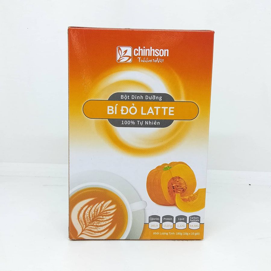Bột Bí Đỏ Latte Chính Sơn 180g (18g x 10 gói)