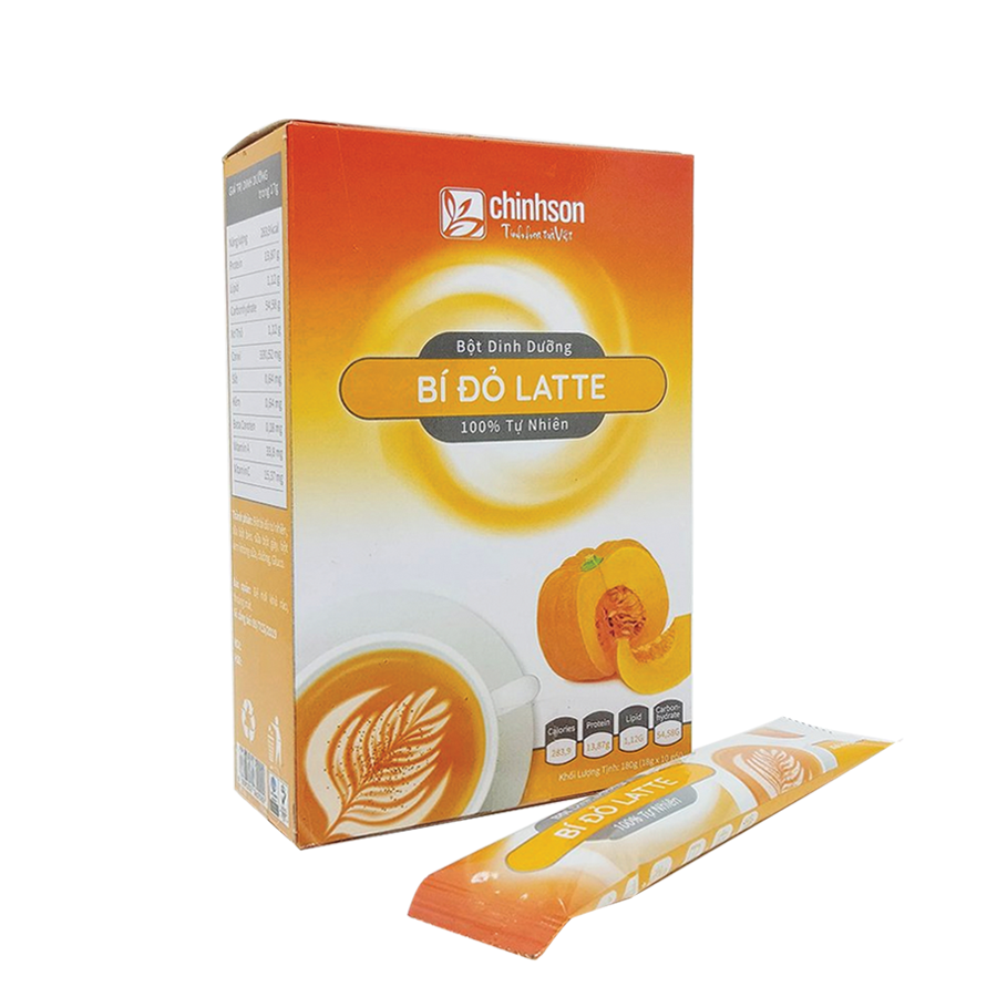 Bột Bí Đỏ Latte Chính Sơn 180g (18g x 10 gói)