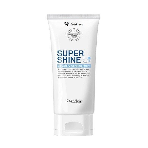 (TẶNG QUÀ) Sữa Rửa Mặt Tạo Bọt Cho Da Dầu Cosmeheal Supershine Double Cleansing Foam