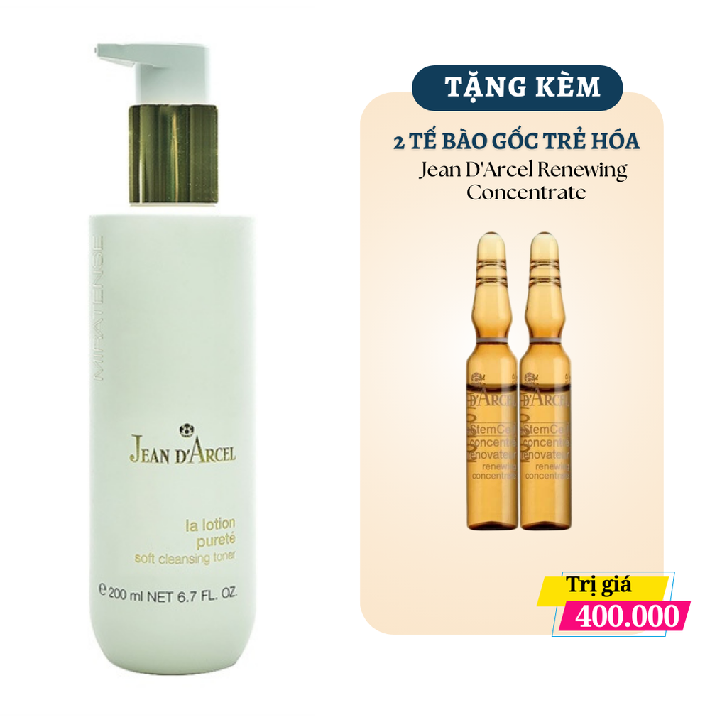 (KHUYẾN MẠI SỐC) Nước Hoa Hồng Jean D'Arcel Soft Cleansing Toner Cho Da Lão Hóa