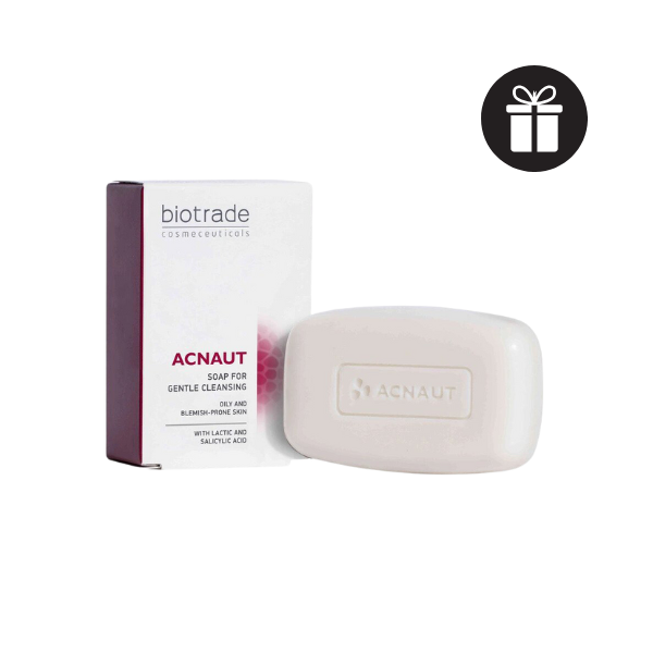 (TẶNG QUÀ + TÚI MÙ) Xà Phòng Trị Mụn Cơ Thể Biotrade Acnaut Soap