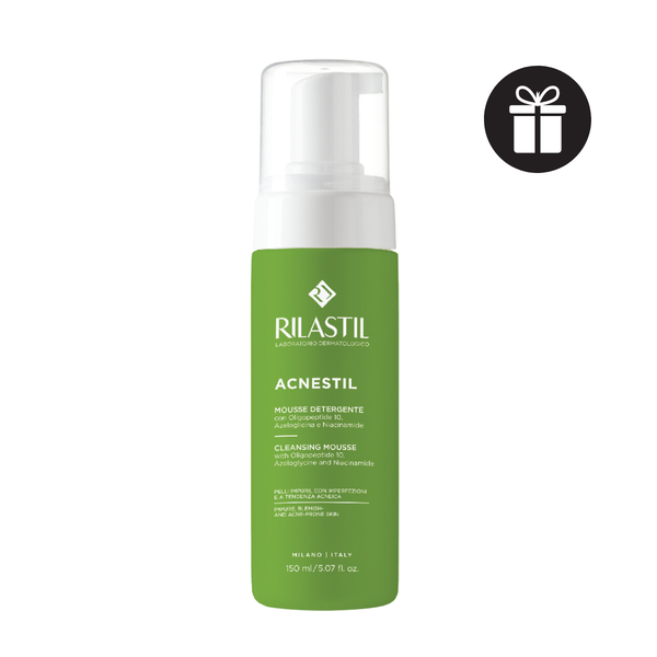 (QUÀ TẶNG 115K) Bọt Rửa Mặt Sạch Sâu Cho Da Mụn Rilastil Acnestil Cleansing Mousse