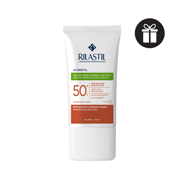 (QUÀ TẶNG 110K) Kem Chống Nắng Cho Da Dầu Mụn Rilastil Acnestil Sebum-Normalizing Cream SPF 50+