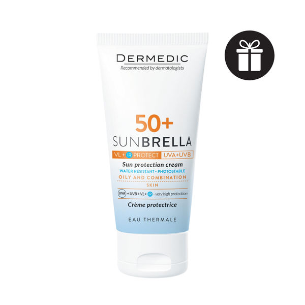 (GIẢM GIÁ 20%) Kem Chống Nắng Cho Da Dầu Mụn Dermedic Sunbrella SPF 50+ Sun Protection Cream Oily And Combination Skin