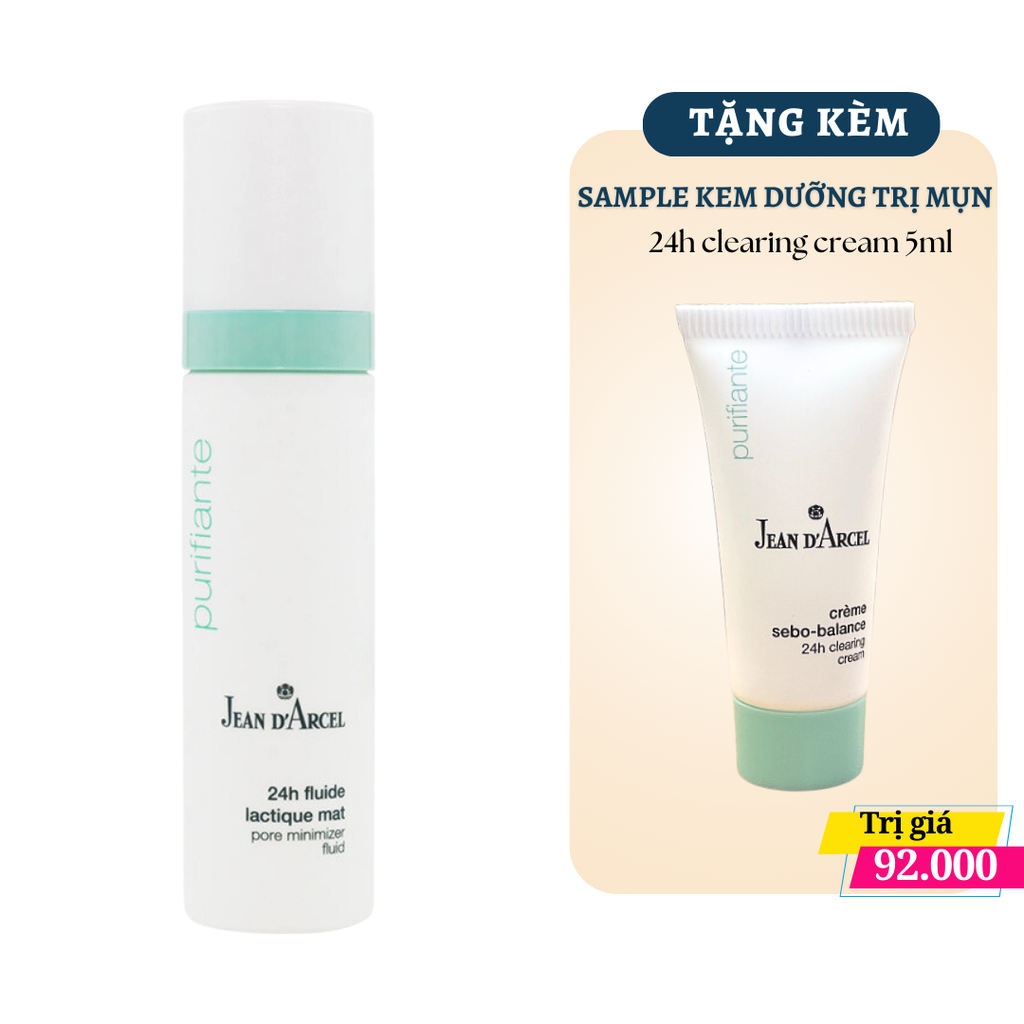 (KHUYẾN MẠI SỐC) Sữa Dưỡng Cấp Ẩm, Se Khít Lỗ Chân Lông Jean D'Arcel Pore Minimizer Fluid