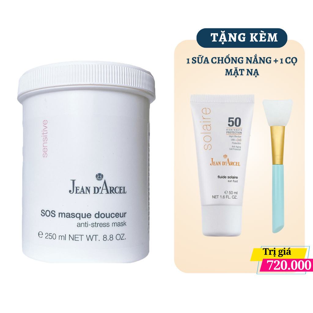 (KHUYẾN MẠI SỐC) Mặt Nạ Phục Hồi Da Nhạy Cảm Và Kích Ứng Jean D'Arcel Anti-Stress Mask