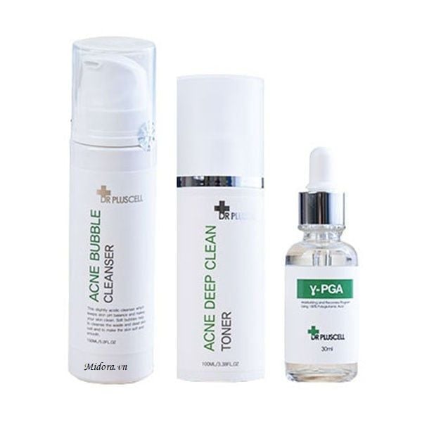 (NGỪNG SẢN XUẤT) Bộ Sản Phẩm Kiểm Soát Dầu Mụn Dr Pluscell Acne Prone Skin
