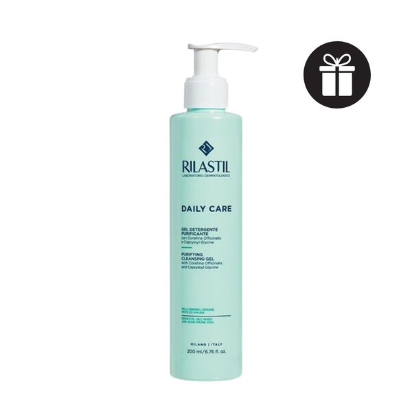 (QUÀ TẶNG 90K) Sữa Rửa Mặt Dành Cho Da Dầu Mụn, Nhạy Cảm Rilastil Daily Care Purifying Cleansing Gel