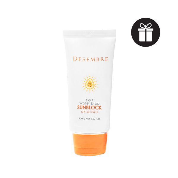 (ÁP MÃ GIẢM 20%) Kem Chống Nắng Phục Hồi Da Desembre E.G.F Water Drop Sun Block SPF40 PA++