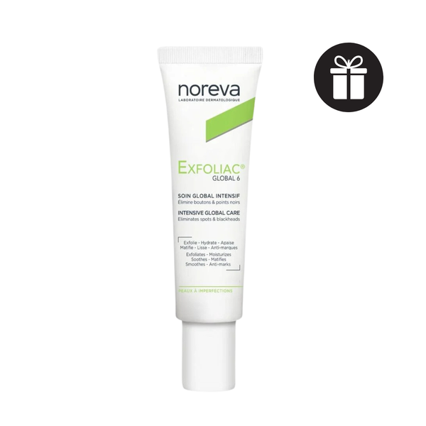 (GIẢM GIÁ 20%) Kem Dưỡng Ngăn Ngừa Mụn, Tái Tạo Và Trẻ Hoá Da Noreva Exfoliac Global 6 Intensive Global Care