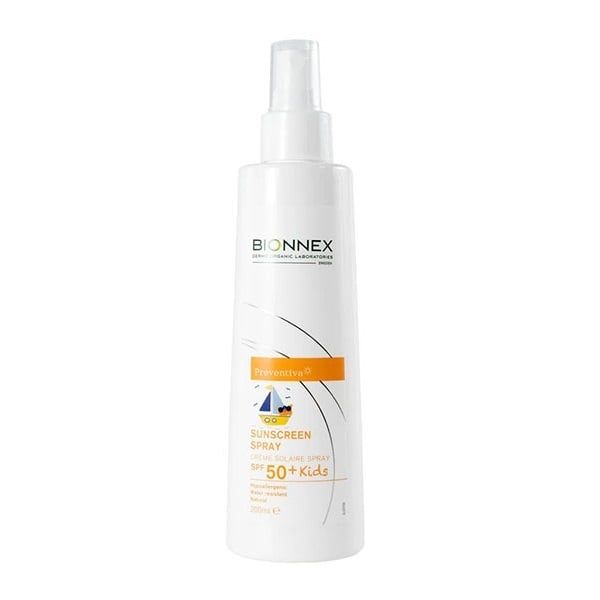(GIẢM GIÁ 25%) Xịt Chống Nắng Cho Bé Bionnex Preventiva Sunscreen Spray SPF 50+ Kids