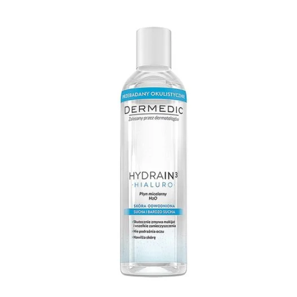 (GIẢM GIÁ 20%) Nước Tẩy Trang Cho Da Khô Và Da Mất Nước Dermedic Hydrain3 Micellar Water H2O