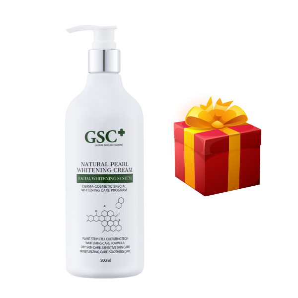 (QUÀ TẶNG 1200K) Kem Ủ Trắng Mặt GSC Natural Pearl Whitening Cream