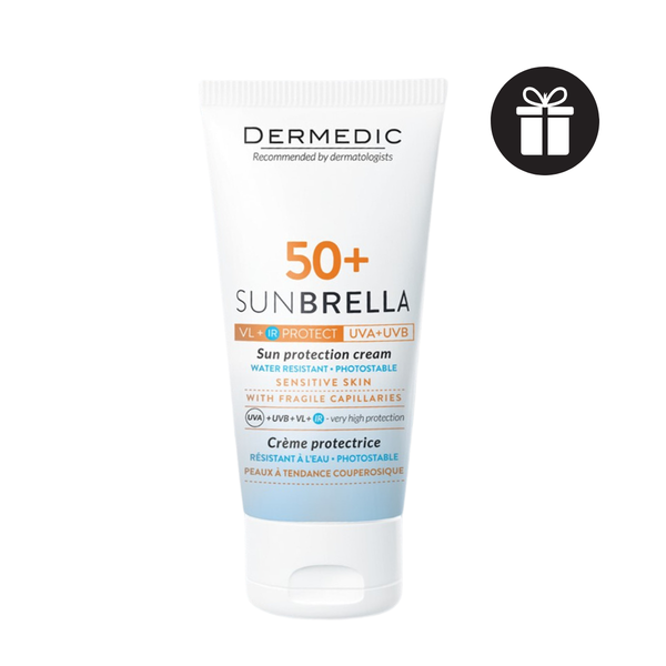 (GIẢM GIÁ 20%) Kem Chống Nắng Cho Da Nhạy Cảm Dermedic Sunbrella SPF 50+ Sun Protection Cream Skin With Fragile Capillaries