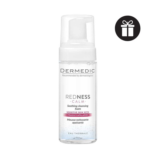 (GIẢM GIÁ 20%) Sữa Rửa Mặt Dạng Bọt Cho Da Nhạy Cảm Dermedic Redness Calm Soothing Cleansing Foam
