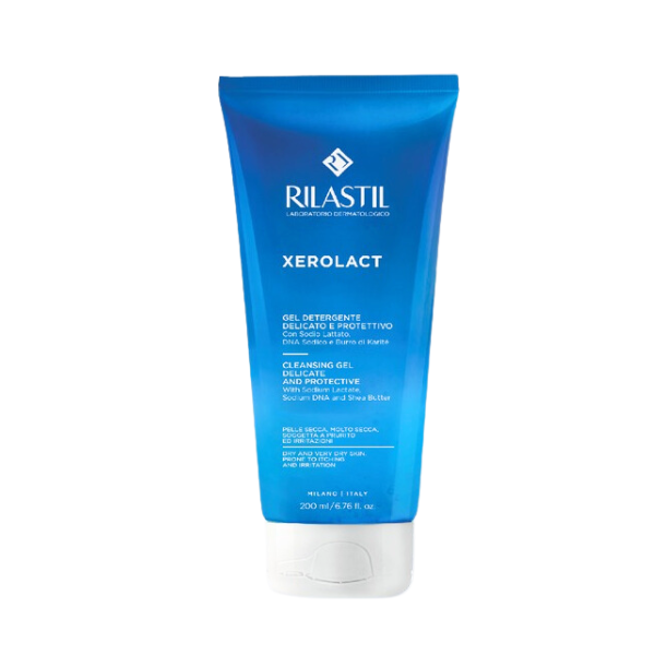 (QUÀ TẶNG 95K) Gel Rửa Mặt, Tắm Toàn Thân Cho Da Nhạy Cảm, Dễ Kích Ứng Rilastil Xerolact Cleansing Gel